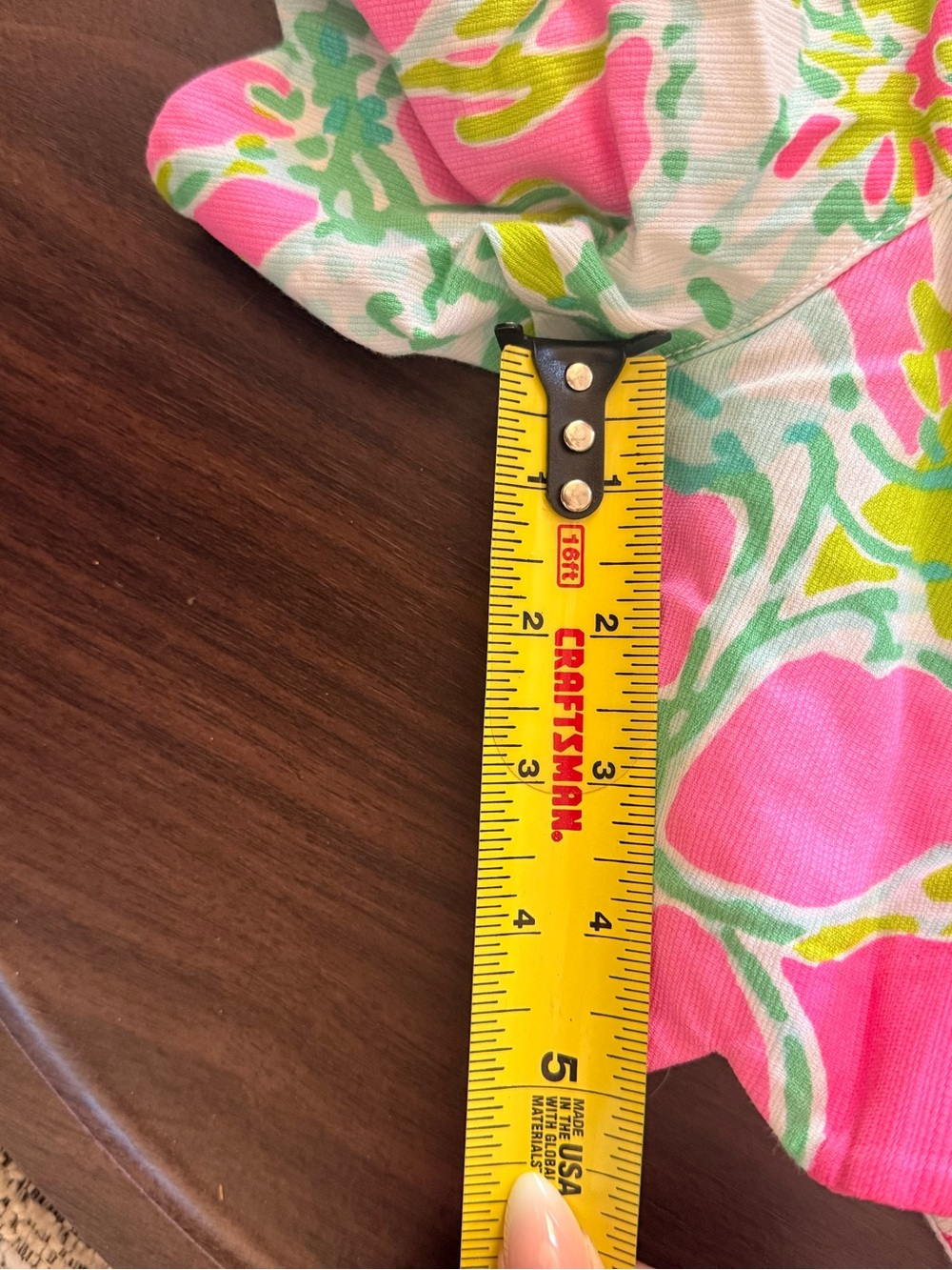 Lilly Pulitzer Floral Scallop Hem Shorts — Pink, Green & White - Picture 7 of 8